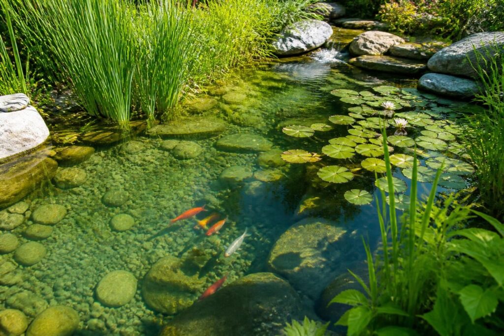apprenez à clarifier l'eau de votre bassin de jardin naturellement grâce à des méthodes écologiques et efficaces pour un espace aquatique sain et éclatant.