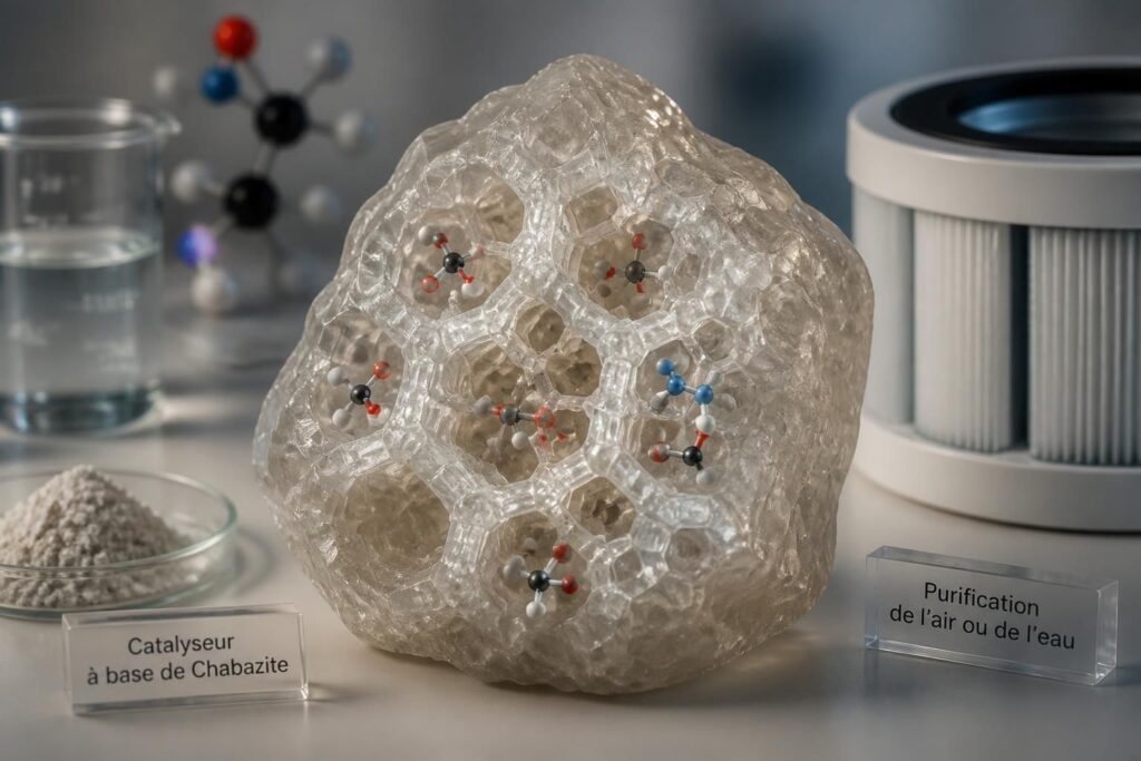 La chabazite : cette zéolithe et ses usages