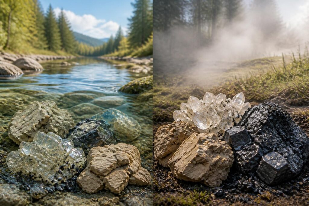 découvrez comment les minéraux adsorbants naturels peuvent purifier efficacement l'eau et l'air en éliminant les polluants de manière écologique et durable.