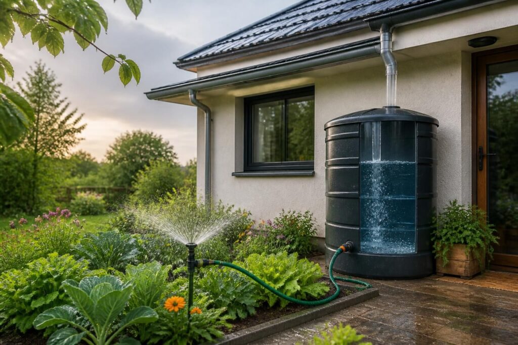 apprenez à récupérer l'eau de pluie pour arroser votre jardin et économiser l'eau de votre maison, une solution écologique et économique.