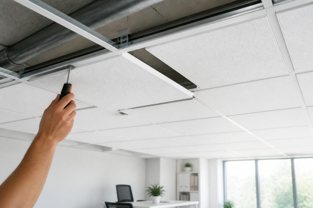 découvrez comment choisir et poser des dalles de plafond 60x60 en polystyrène pour un plafond suspendu esthétique et facile à installer.