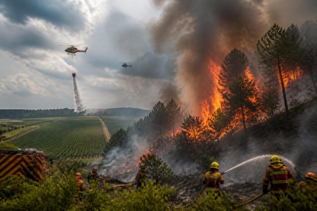 suivez l'évolution de l'incendie en cours en france avec un focus sur les départements à risques tels que la marne et la gironde, pour rester informé des alertes et mesures de sécurité.