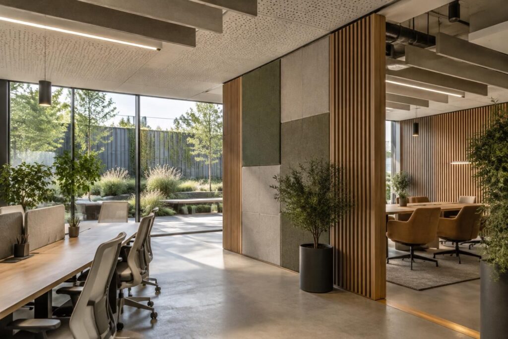 Barrière phonique et acoustique : solutions pour faux plafond, cloisons et espaces extérieurs