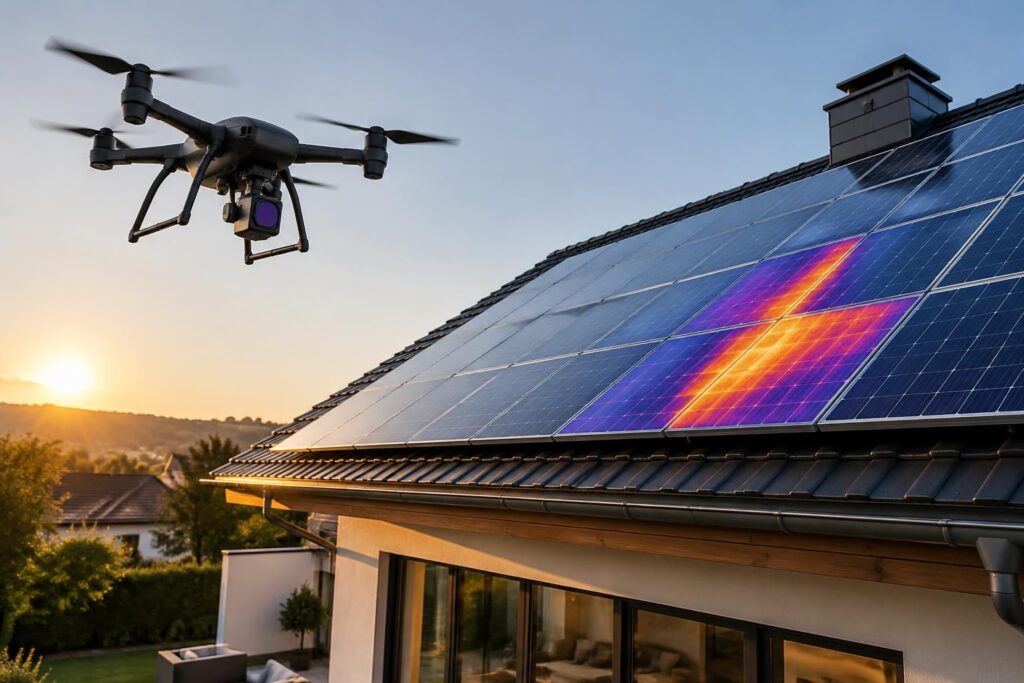 Inspection thermique maison et panneaux photovoltaïques : comment le drone révolutionne le contrôle