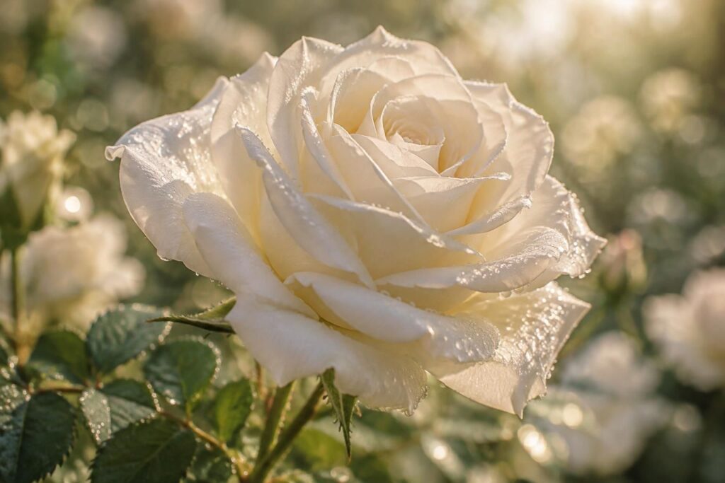 Rose blanche : signification spirituelle et symbolique de cette fleur élégante